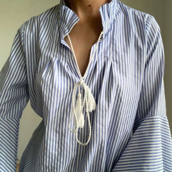 Jealous Tomato Tops - Flowy Pinstripped Summer Blouse!
